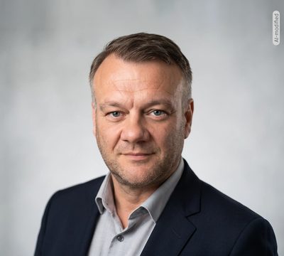 Portrait of Rüdiger (AI-modified photo)